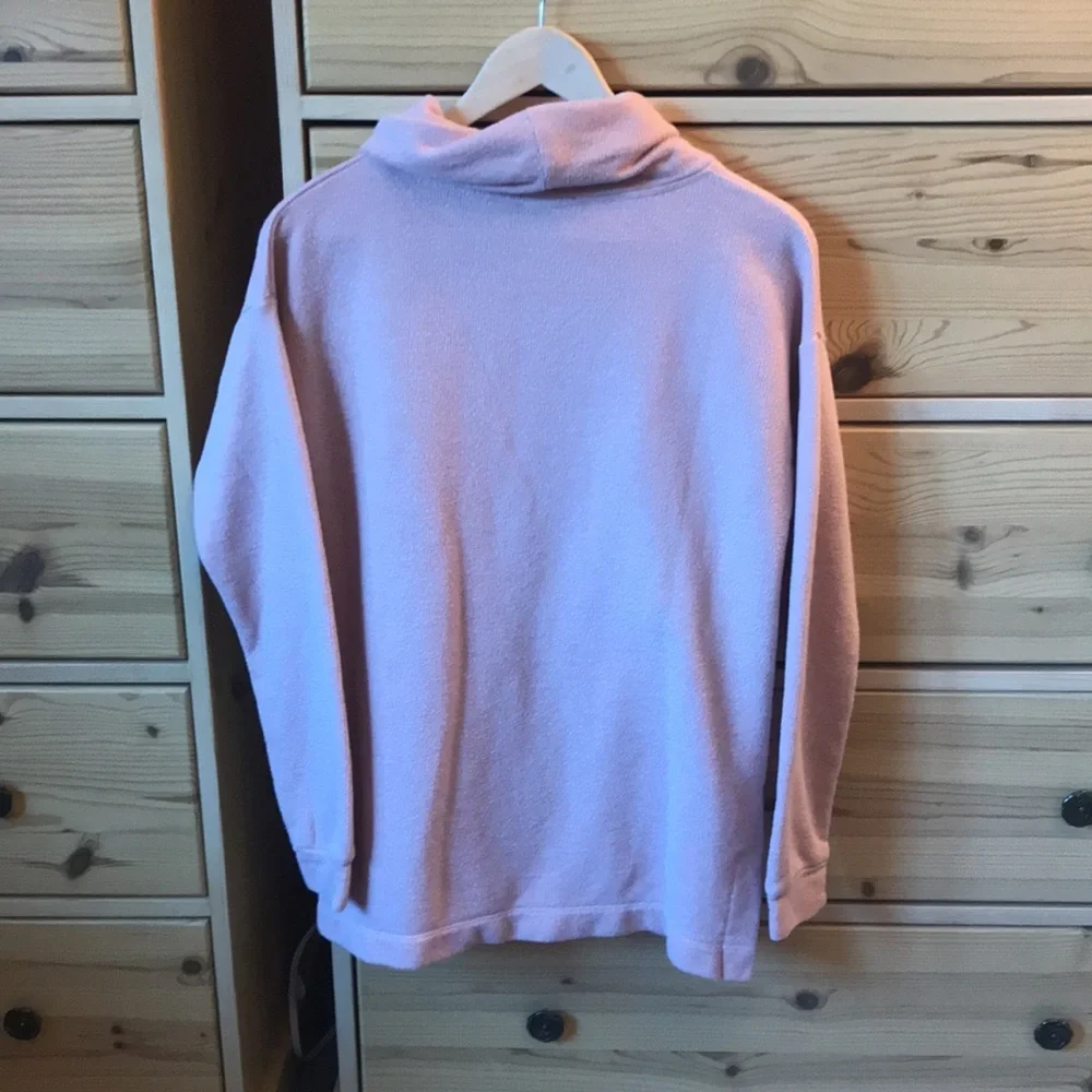 J. Crew Funnel Neck Sweater Pink AE783 Size Small
